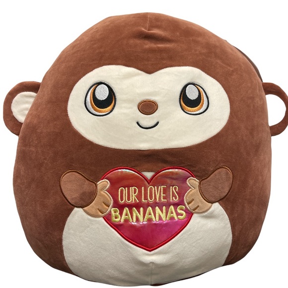 COPY - MARK 16” “OUR LOVE IS BANANAS” MONKEY SQUISHMALLOW HTF RARE VALENTINE - Picture 3 of 7